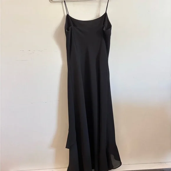 Joseph Ribkoff Black Asymmetrical Ruffled Cocktail Dress - Picture 5 of 5